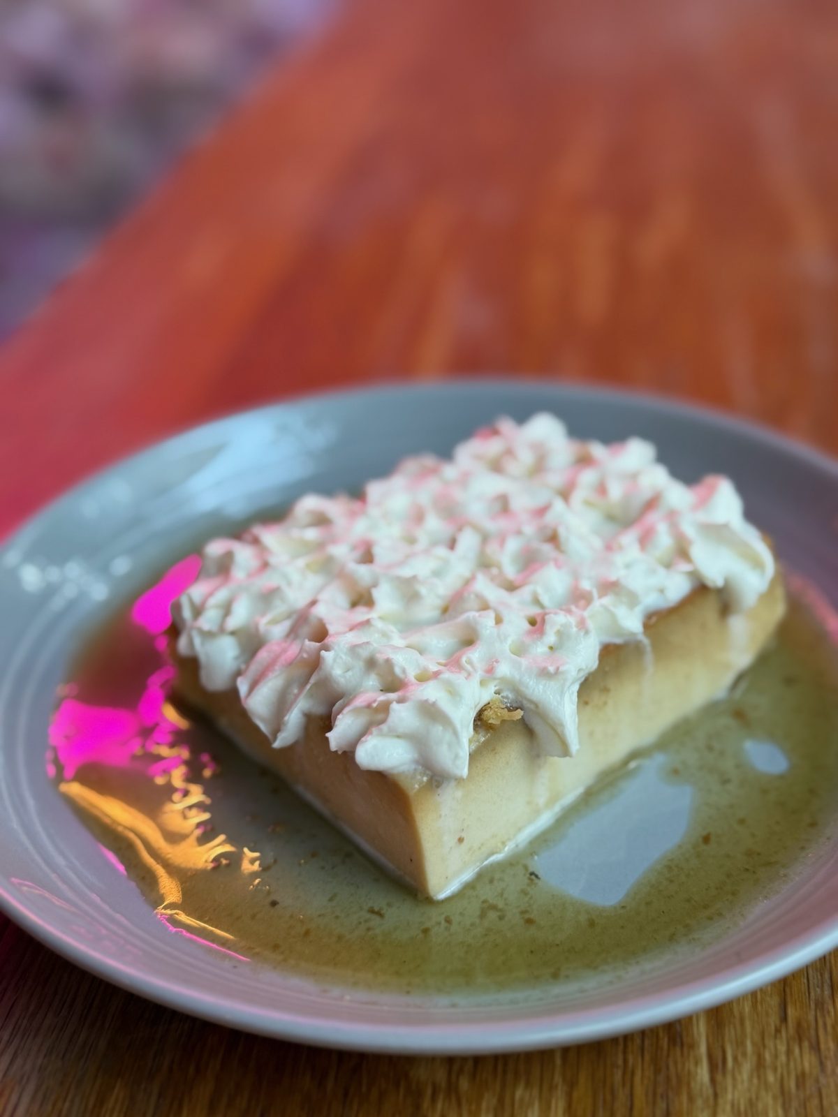 Mexican flan with caramel sauce